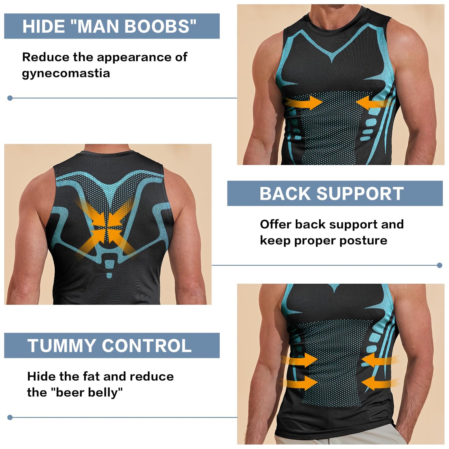 Men's Ion Compression Shape Vest 4.0 (Limited Lime Offer 🔥 Last Day)