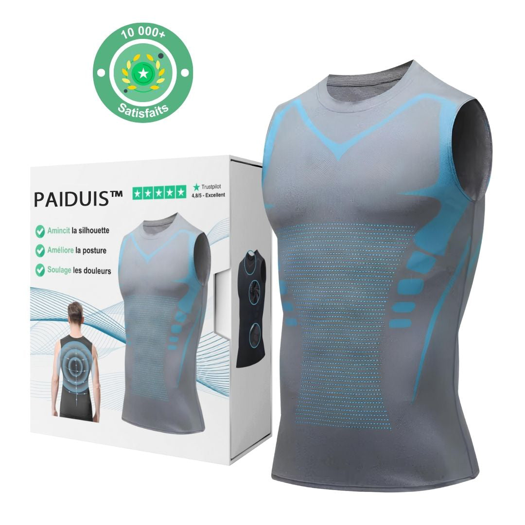 [2025 New Upgrade🔝]👑 PAIDUIS® Men's Ion Compression Shape Vest 4.0 (Limited Lime Offer 🔥 Last Day)