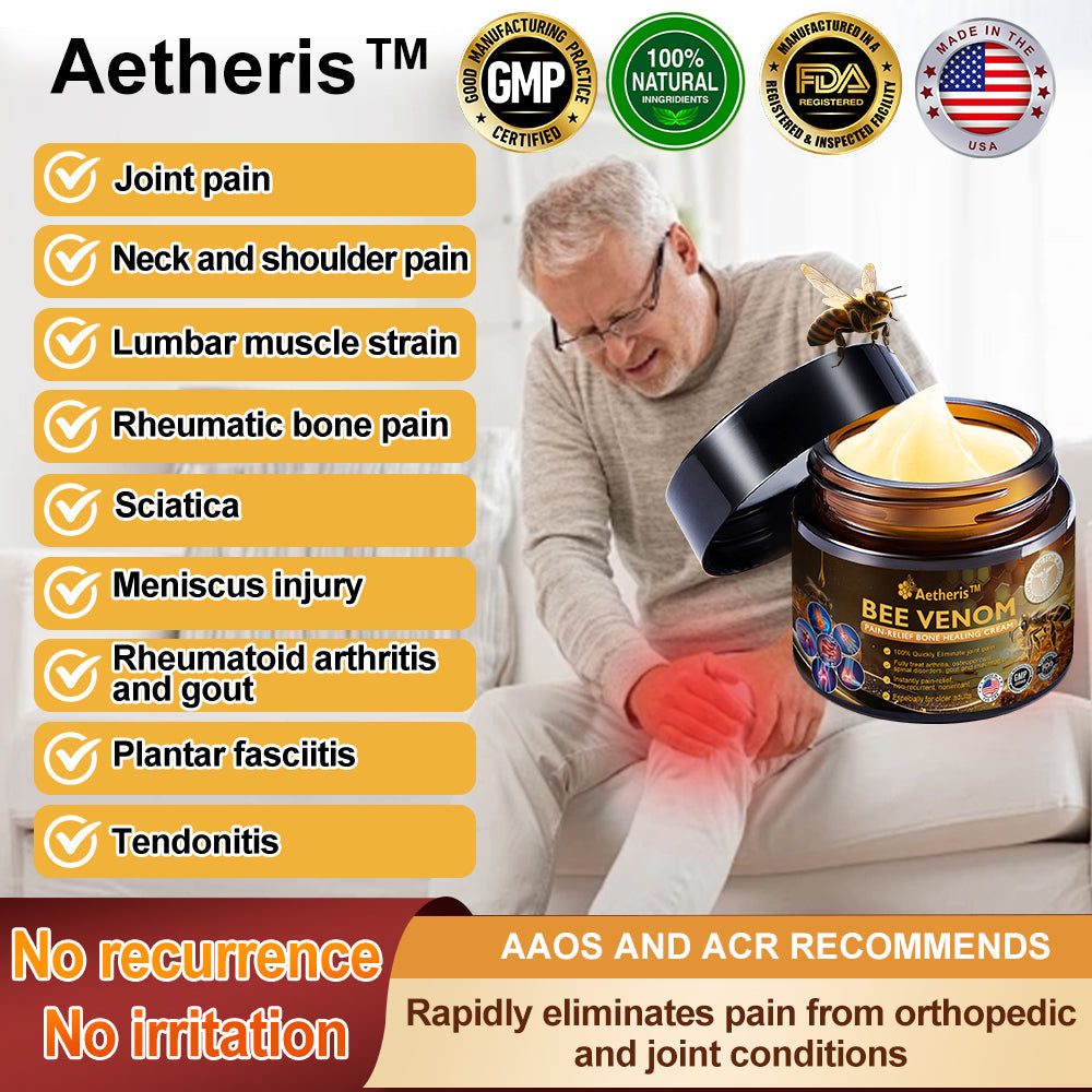 Bee Venom Arthritis Therapy Cream(Specially for older adults & AAOS recommends)🔥𝑳𝒂𝒔𝒕 𝒅𝒂𝒚 𝒑𝒓𝒐𝒎𝒐𝒕𝒊𝒐𝒏 7𝟎% 𝒐𝒇𝒇