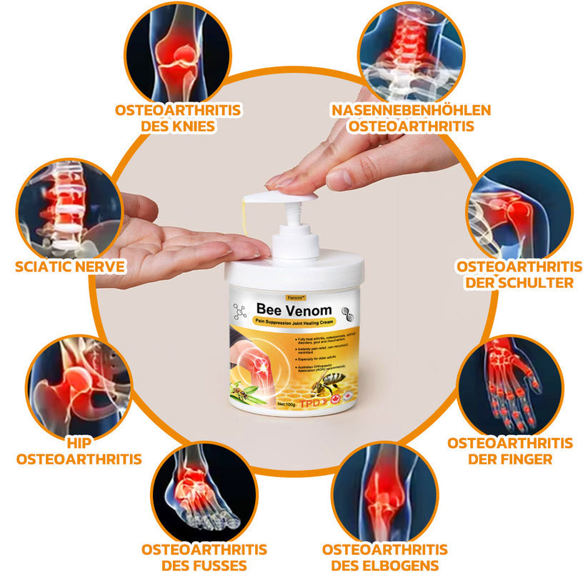 Bee Venom Pain Suppression Joint Healing Cream (👩🏼‍⚕️AOA Recommended)
